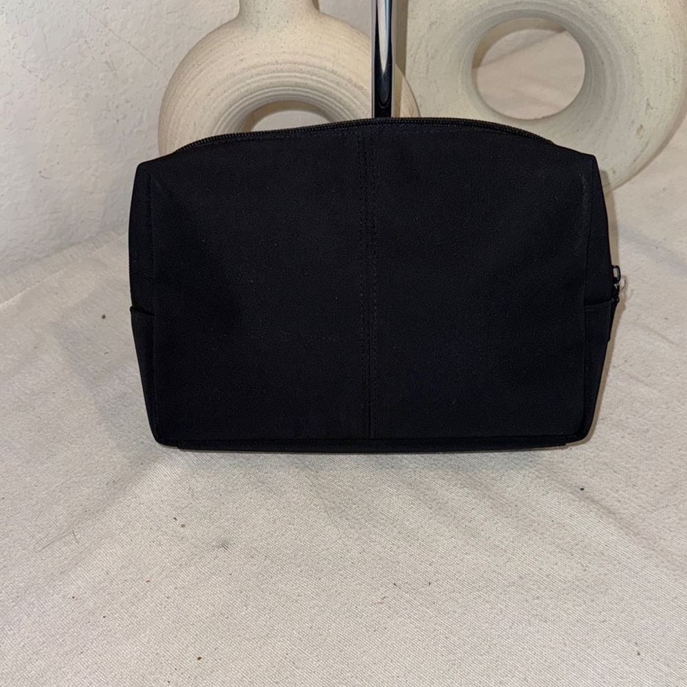 Authentic Yves Saint Laurent Black Cosmetic Bag with Embossed Logo - Picture 4 of 10